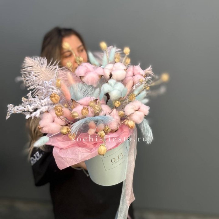 Авторский бокс с сухоцветами №2 в Новочеркасске