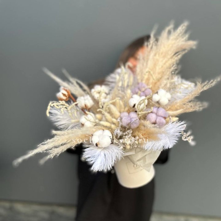 Авторский бокс с сухоцветами №3 в Новочеркасске