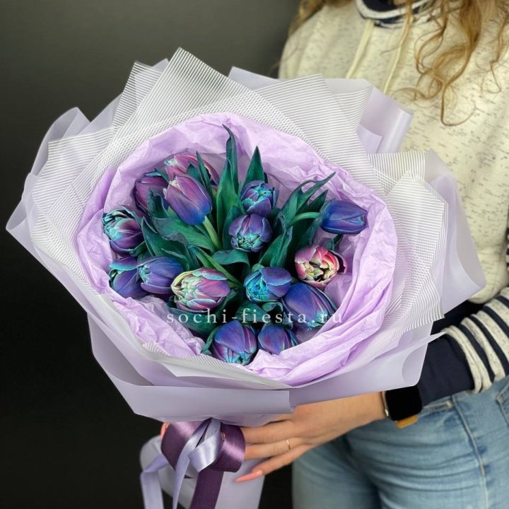 Букет тюльпанов "Пандора" в Новочеркасске